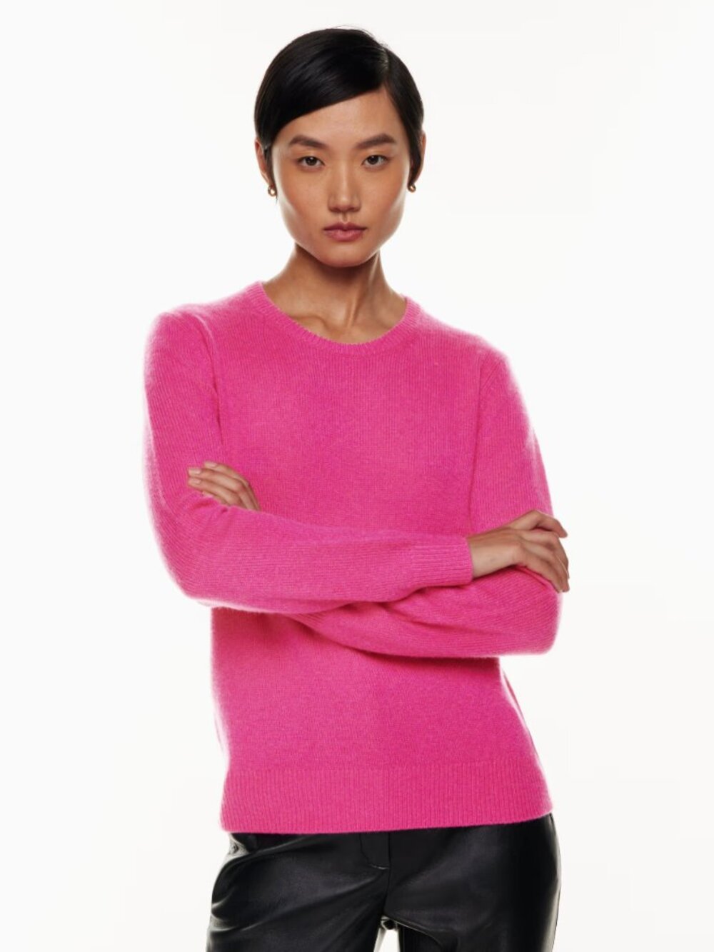 Quarterly Luxe Cashmere Sweater in Pink